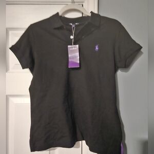 Ralph Lauren Purple Label Black Polo Shirt